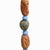Contemporary Marc Zimmerman "Stone Perch 4" Glazed Ceramic Totem, 62 Inches Tall, Stone-Like Brown Forms, Blue Sphere Accents, Contemporary Art West Coast For Sale - Image 3 of 7