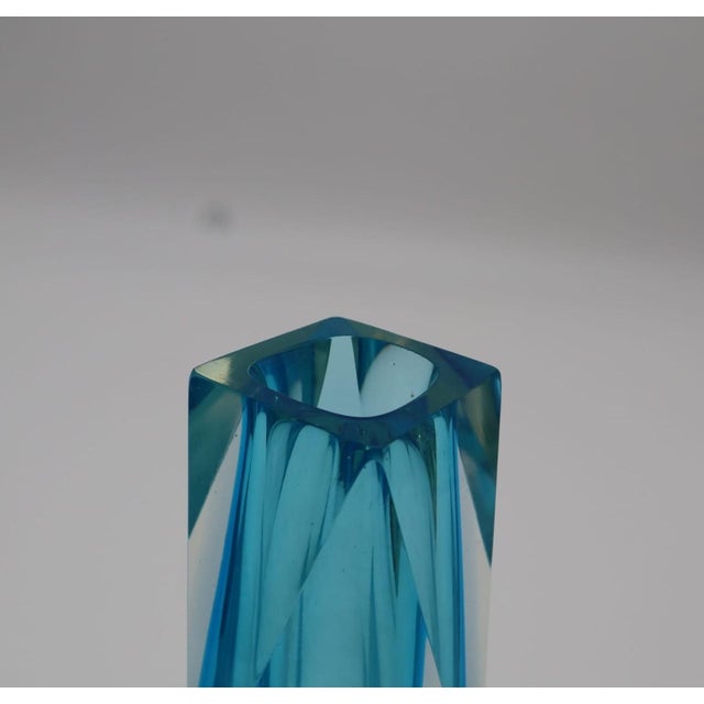 Blue Glass Vase by Flavio Poli for Seguso, Italy, 1980s, in Very Good conditions. Designed 1980 to 1989 I have official...