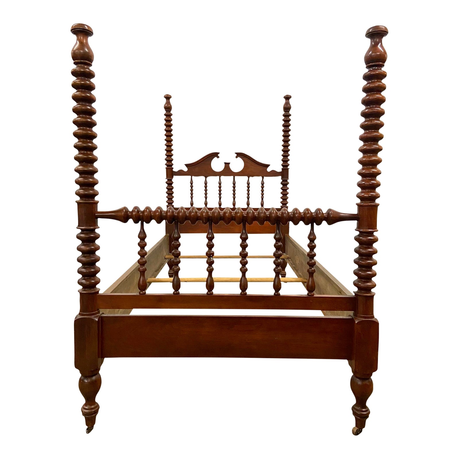 Vintage Twin Size Jenny Lind Spindle or Spool Bed by Abernathy
