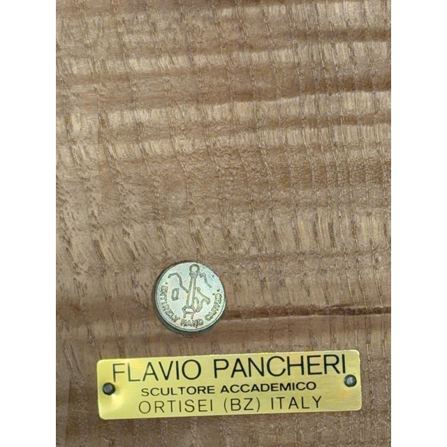 Flavio Pancheri, Italian Nativity Relief, 1970s, Chestnut For Sale - Image 10 of 18