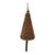 Contemporary Wood Beaded Pine Tree Ornament (Set of 4) For Sale - Image 3 of 5