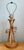 Wood Vintage Rattan Loop Wood Lamp For Sale - Image 7 of 14