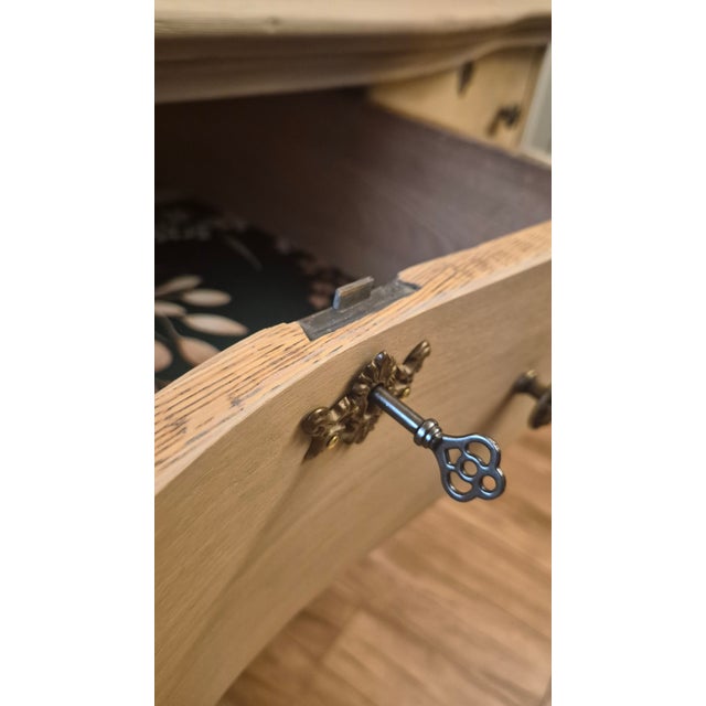 Restored Antique 4 Drawer Dresser With Original Mirror For Sale - Image 10 of 10