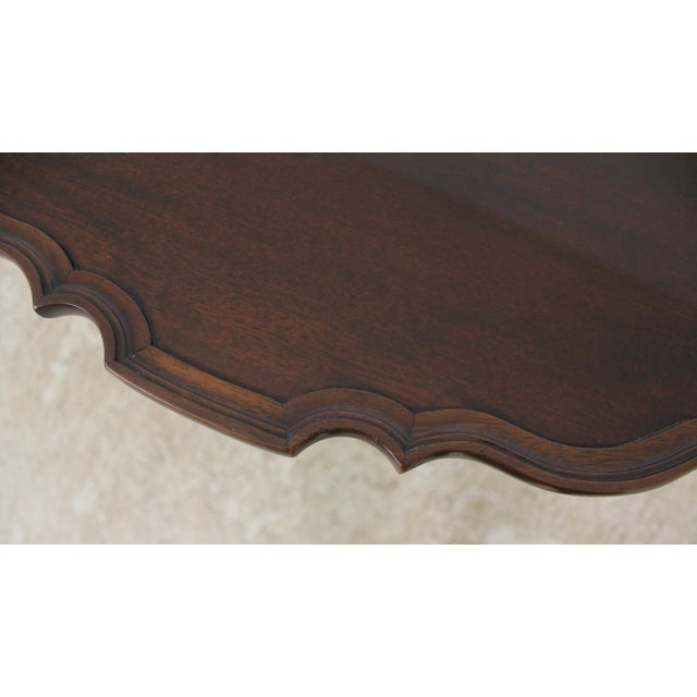Baker Historic Charleston Chippendale Mahogany Tilt Top