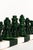 2020s Italian Forest Green/White Small Alabaster Chess Set For Sale - Image 5 of 6