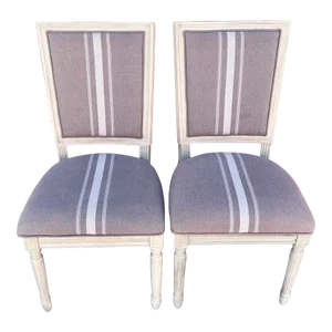Safavieh Gray Buchanan French Brasserie Pair of Dining Chairs