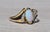 Metal The Cortez: Navette Opal and Diamond Ring in Yellow Gold For Sale - Image 7 of 10