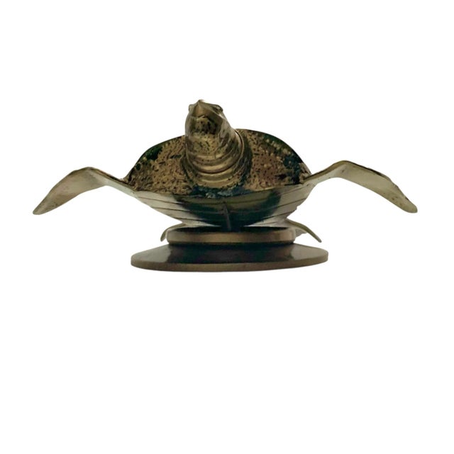 Welded Stainless Steel Sea Turtle Sculpture, Original Coastal Art, 17"w For Sale - Image 4 of 9