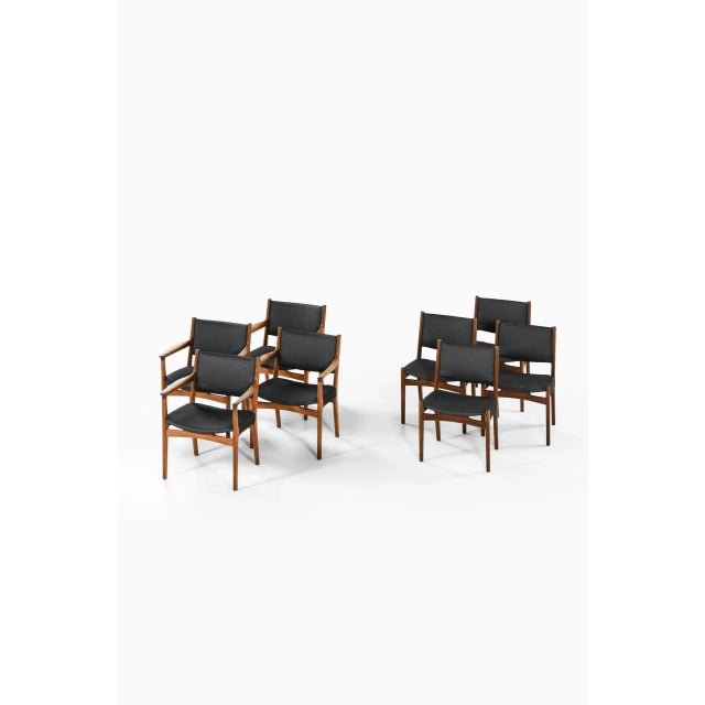 1950s Dining Chairs by Hans Wegner for Johannes Hansen, Denmark, Set of 4 For Sale - Image 5 of 13