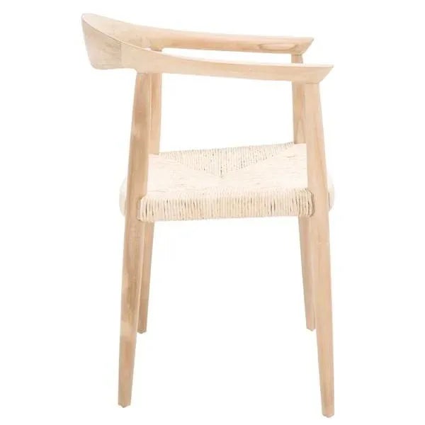 Volta Foc Twist Accent Chair - Unfinished Natural Teak/Natural Foc Twist For Sale In Philadelphia - Image 6 of 11