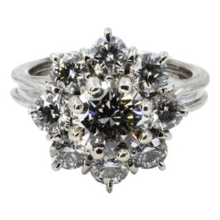 Late 20th Century 1.23 Round H VVS1 GIA Ring, Size 5 For Sale