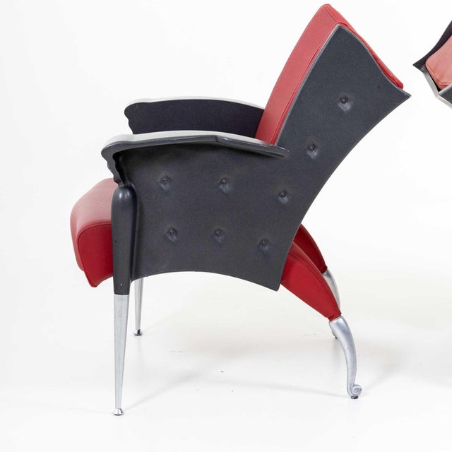 Postmodern Armchairs Mod. Maletak by Bořek Šípek for Maletti, Italy 1992 For Sale - Image 3 of 18