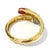 Early 21st Century Bochic "Orient" South Sea Pear, Ruby & Sapphire Bangle Set In 18K Gold & Silver For Sale - Image 5 of 18