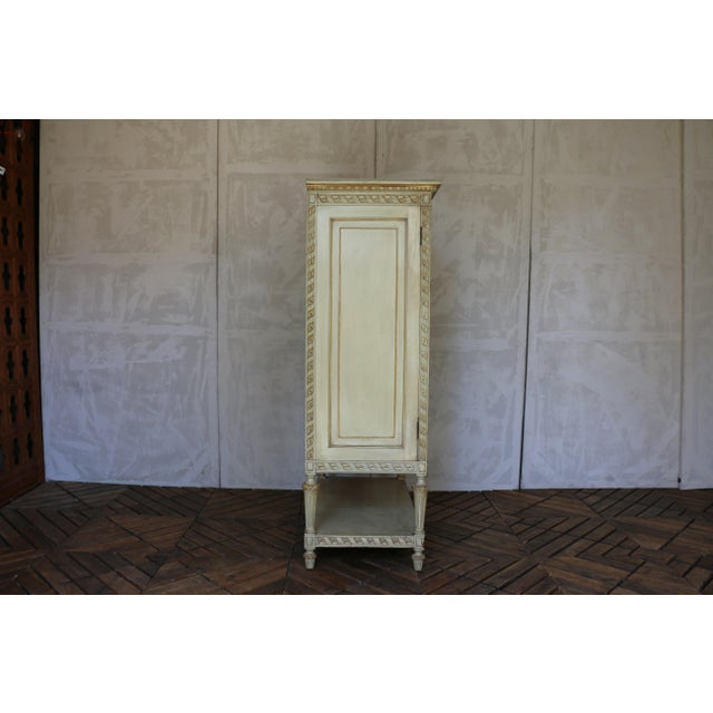 Antique Italian Painted Cabinet With Gold Leaf Accents, Circa 1930s For Sale - Image 15 of 18