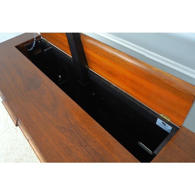 Wood Francesco Molon Italian Walnut Tv Lift Cabinet For Sale - Image 7 of 18