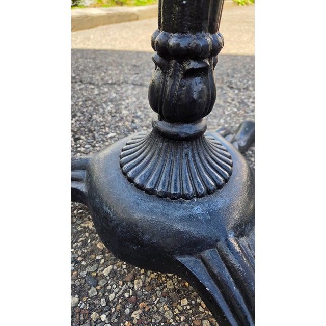 Late 20th Century Neoclassical Revival Cast-Iron Tripod Table Base For Sale - Image 10 of 17