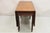 Late 19th Century Antique American Colonial Cherry Wood Gateleg Drop Leaf Farmhouse Dining Table For Sale - Image 5 of 11