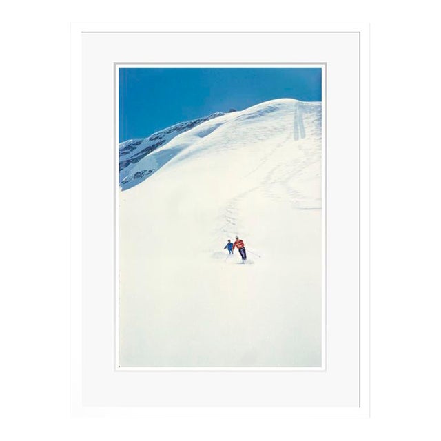 The Perfect Piste 1960 by Toni Frissell Framed C Print For Sale