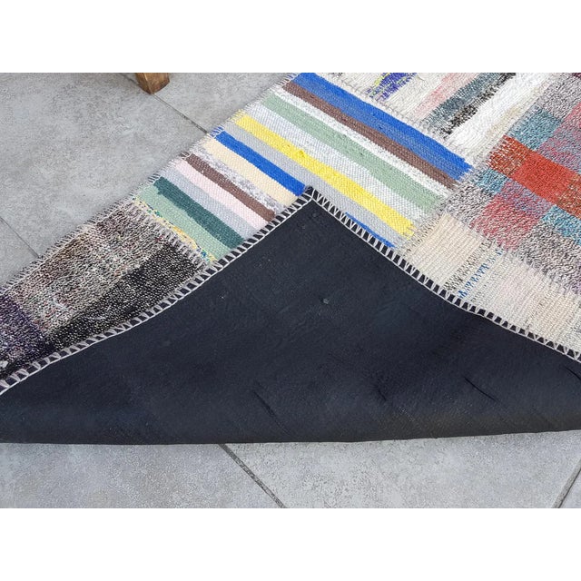 Mid 20th Century Turkish Handknotted Kilim Runner For Sale - Image 10 of 10