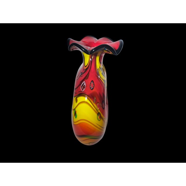 1980s Murano Glass Vase by Toso Murano, 1980s For Sale - Image 5 of 10