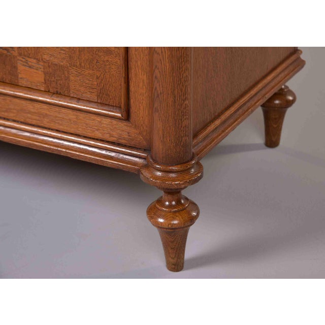 French Art Deco Cabinet With Parquetry Veneer, Attributed to Jules Leleu For Sale - Image 10 of 13