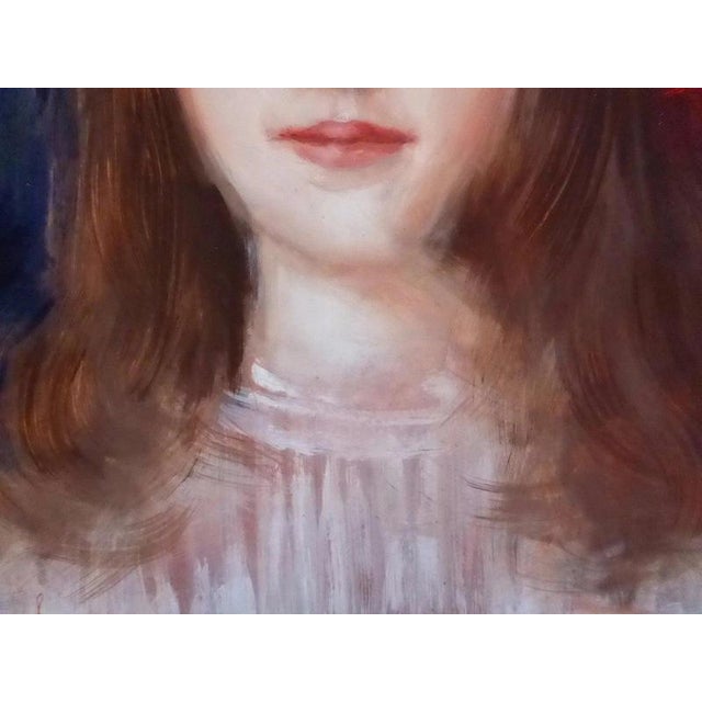 Barnden, Portrait of a Lady, Late 20th Century, Oil Painting on Board, Framed For Sale - Image 12 of 14