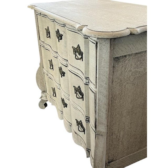 Dutch Bleached Oak Chest of Drawers, 20th Century For Sale - Image 11 of 13