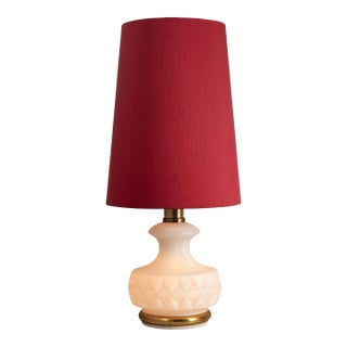 1960s Peill & Putzler Glass Table Lamp With Illuminated Base For Sale