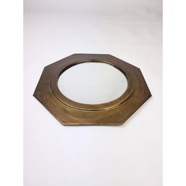 Brass Framed Mirror, 1960s For Sale - Image 4 of 7