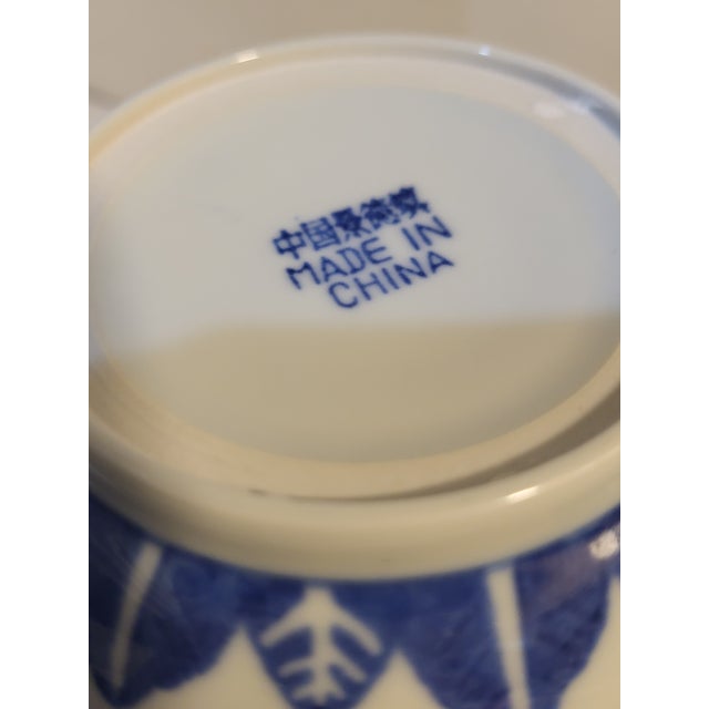 1980s Chinese Floral Porcelain Translucent Rice Grain - Set of 5 For Sale - Image 9 of 15