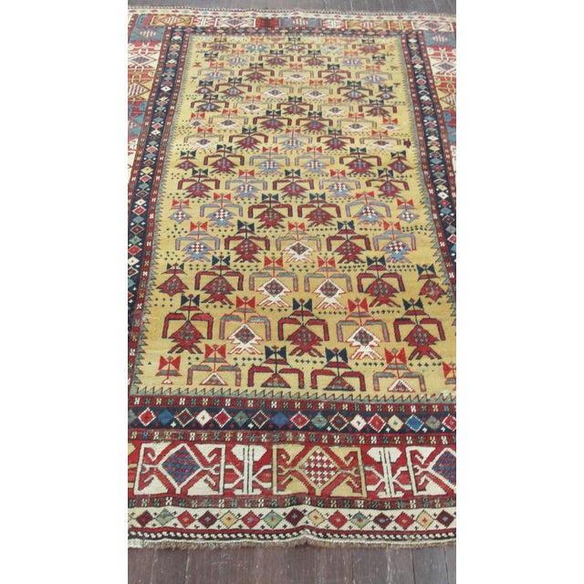 Size: 4'6" x 7' Date: Late 19th century A finely woven Shirvan rug distinguished by its exceptional clarity of drawing and...