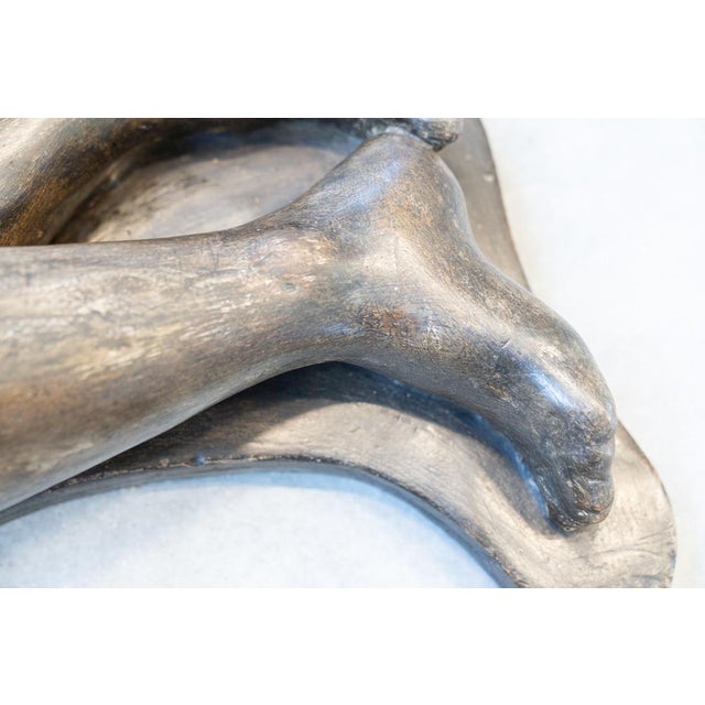 Gray Figurative Sculpture in Plaster, 1970s For Sale - Image 8 of 18