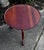 Vintage- (1960's) Round Accent Table has a Queen Anne Style. Pie Crust Features. The Wood is Mahogany. The Measurements:...