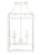 Soft White & Gold Lantern - Large, 29" For Sale