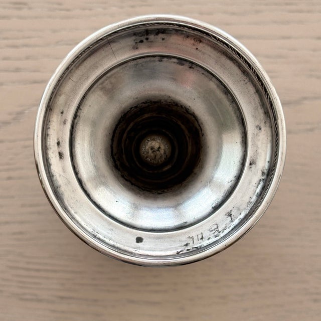 Vintage Traditional Silver Plated Trumpet Vase - 8.5" For Sale - Image 9 of 9