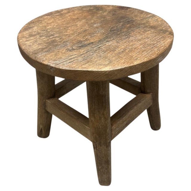 Lovely patina and character on this beautiful antique side table or stool. Circa 1950. We have a small collection. The...