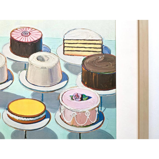 Wayne Thiebaud Vintage 1969 Framed Fine Art Lithograph Pop Art Print " Cake Counter " 1962 For Sale - Image 10 of 12