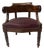 Empire Style Desk Chair in Mahogany and Veneer, 19th Century For Sale