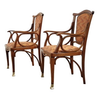 Early 20th Century Chairs from Jacob & Josef Kohn, Austria, Set of 2 For Sale