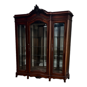 Early 19th Century French Baroque Mahoghany Breakfront