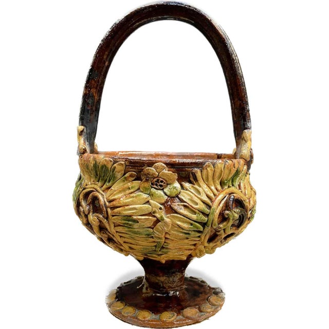 19th Century Ceramic Brazier with Handle, 1800 For Sale - Image 5 of 6