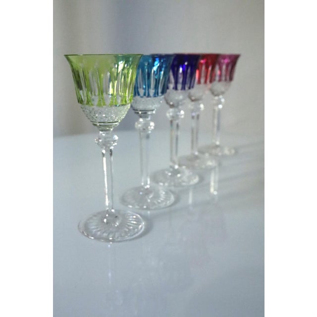 Crystal Tommy Glasses from Saint-Louis, 1930s, Set of 6 For Sale - Image 16 of 18