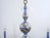 Monet Water Lilies Blue / Silvered Decoupage Glass Chandelier For Sale - Image 4 of 12