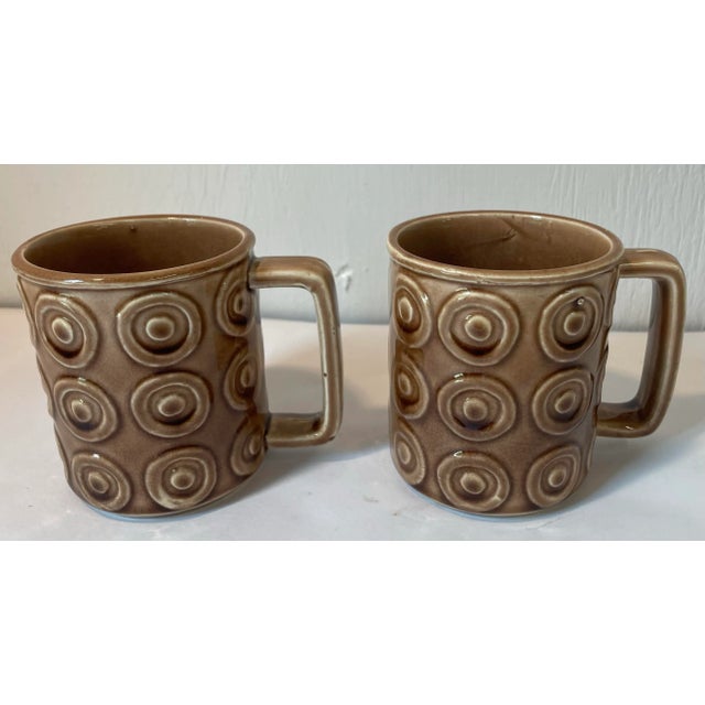 Mid Century Ceramic Coffee Mugs - a Pair For Sale - Image 4 of 9