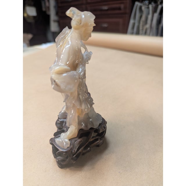 Gemstone Jade Statue For Sale - Image 7 of 9