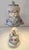 Antique White Vintage Porcelain Capodimonte/Dresden Style Figural Nobel Lady Boudoir Lamp With Matching Reticulated Shade Excellent Condition For Sale - Image 8 of 14