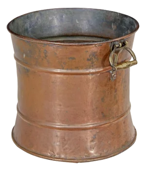 19th Century Victorian Copper and Brass Bin