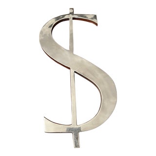 1980s Dollar Sign for Wall For Sale