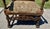 Brown Late 19th Century Victorian Carved Wood Distressed Needlepoint Armchair Tall Back Throne Chair For Sale - Image 8 of 12