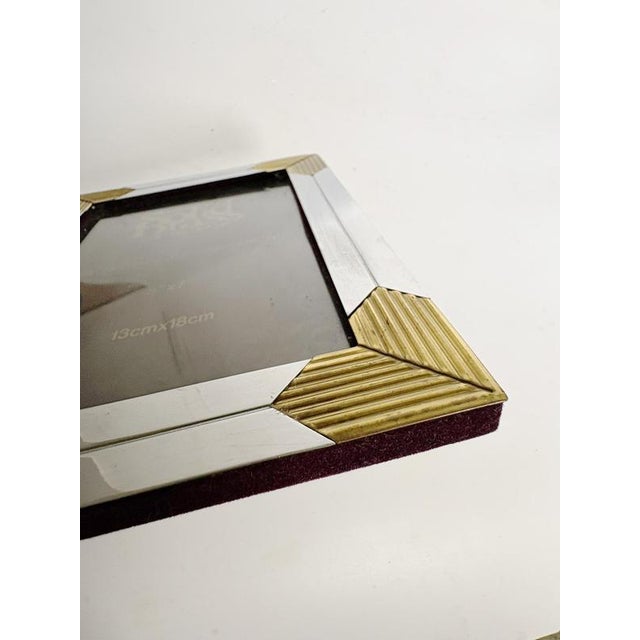 Vintage Metal Photo Frame, France, 1970s For Sale - Image 11 of 14